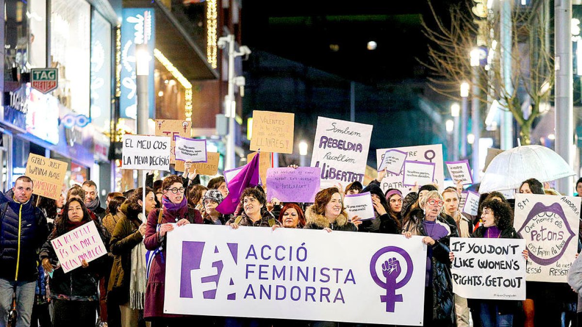 Manifestació del Dia internacional de la dona, el 8 de març passat.
