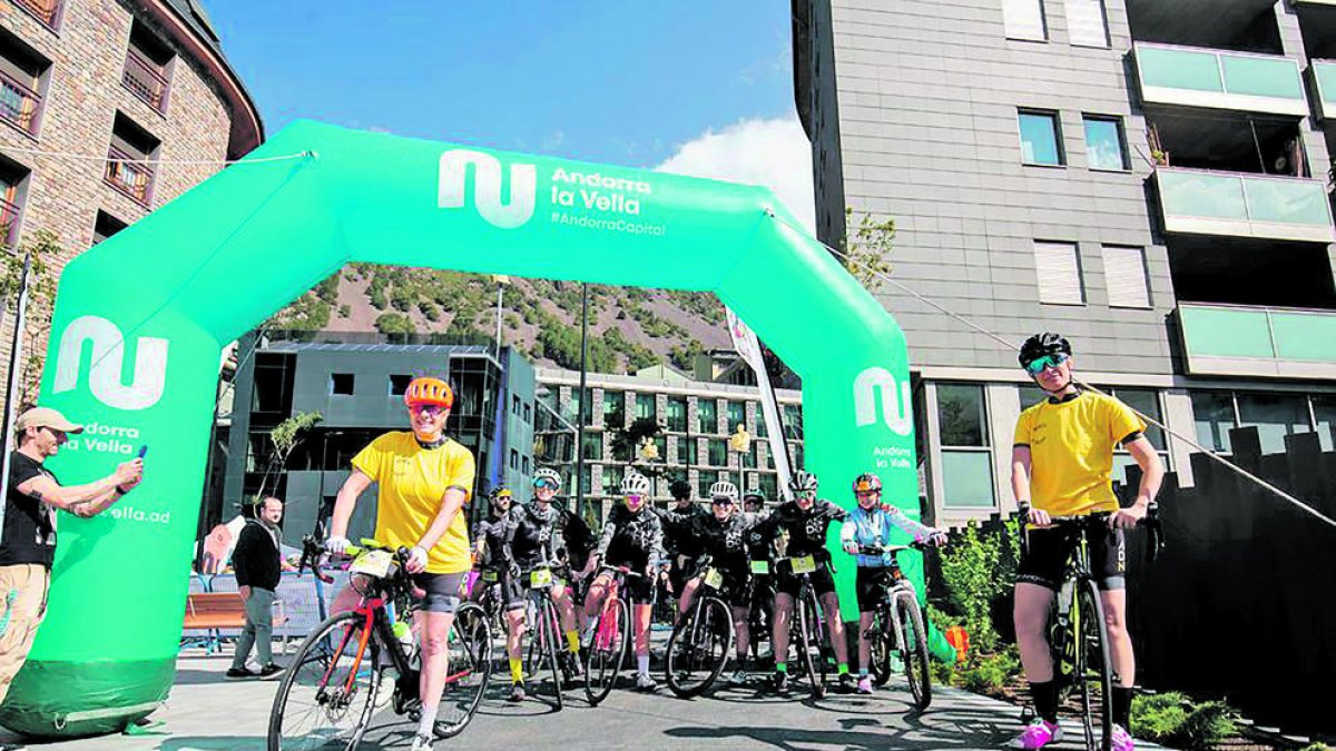 La sortida de la pedalada d'ahir.