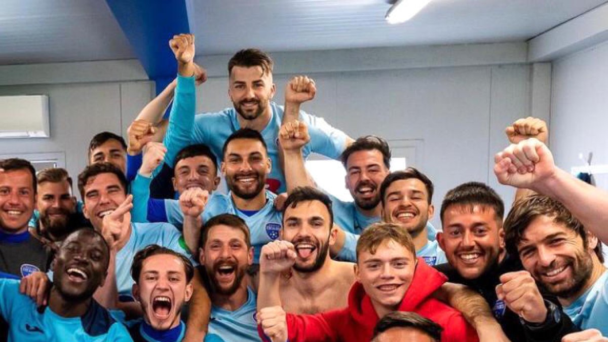 L'Atlètic Escaldes va desfermar l'eufòria al vestidor.