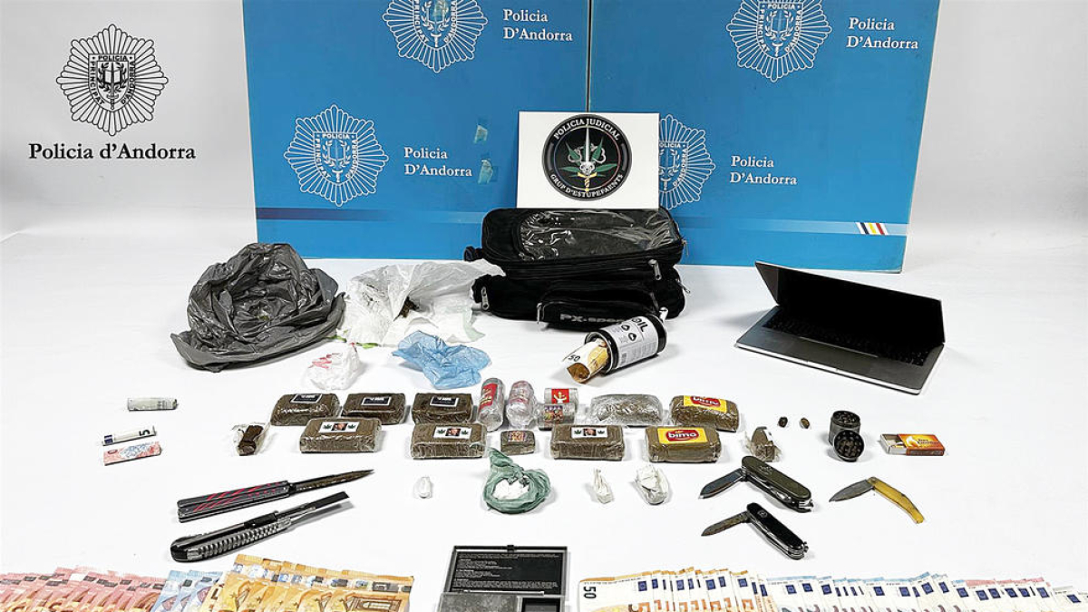 Droga intervinguda per la policia l'any passat en una operació al Pas de la Casa