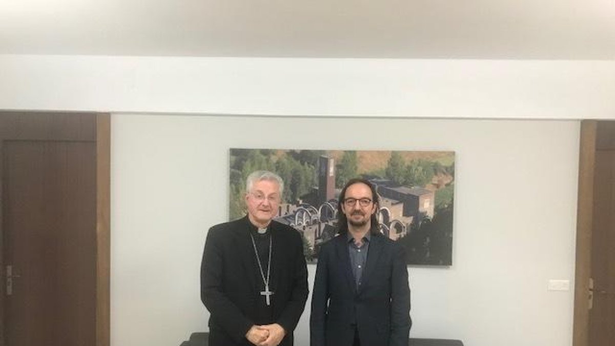 Joan-Enric Vives i Landry Riba es van reunir ahir a la Seu