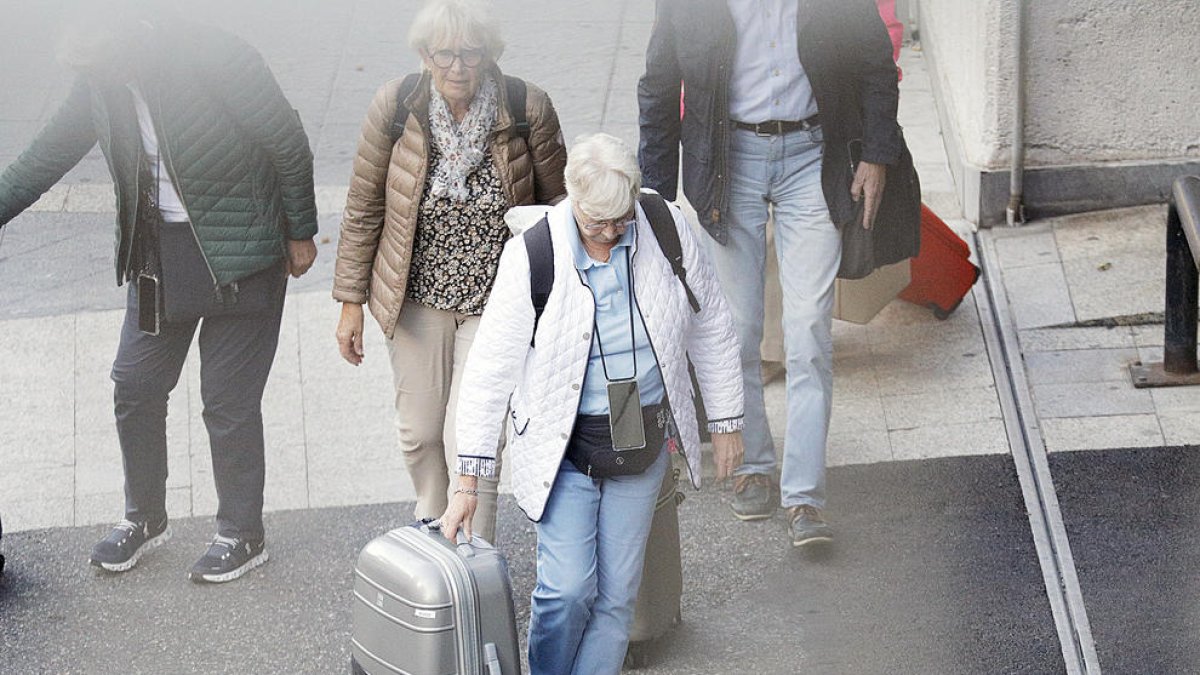 Turistes a la capital.