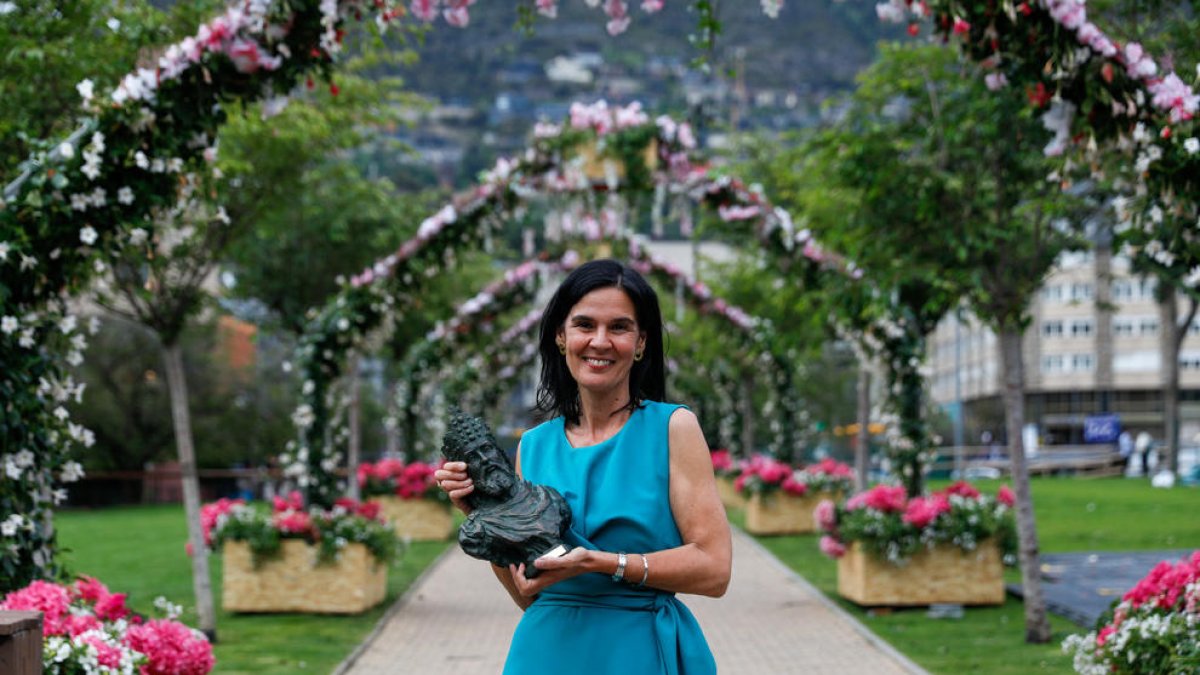 L'entrega del premi a Casanovas.