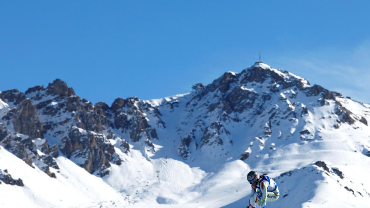 Cande Moreno, al descens del Mundial.