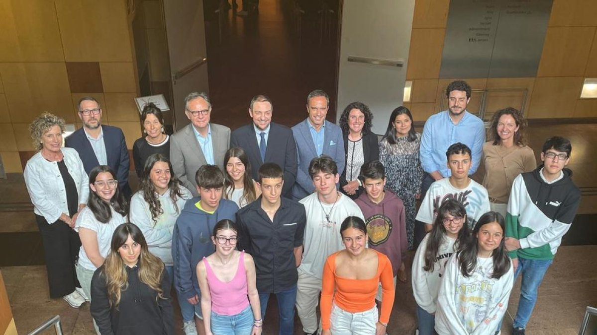 Els alumnes participants en les Jornades d'Emprenedoria