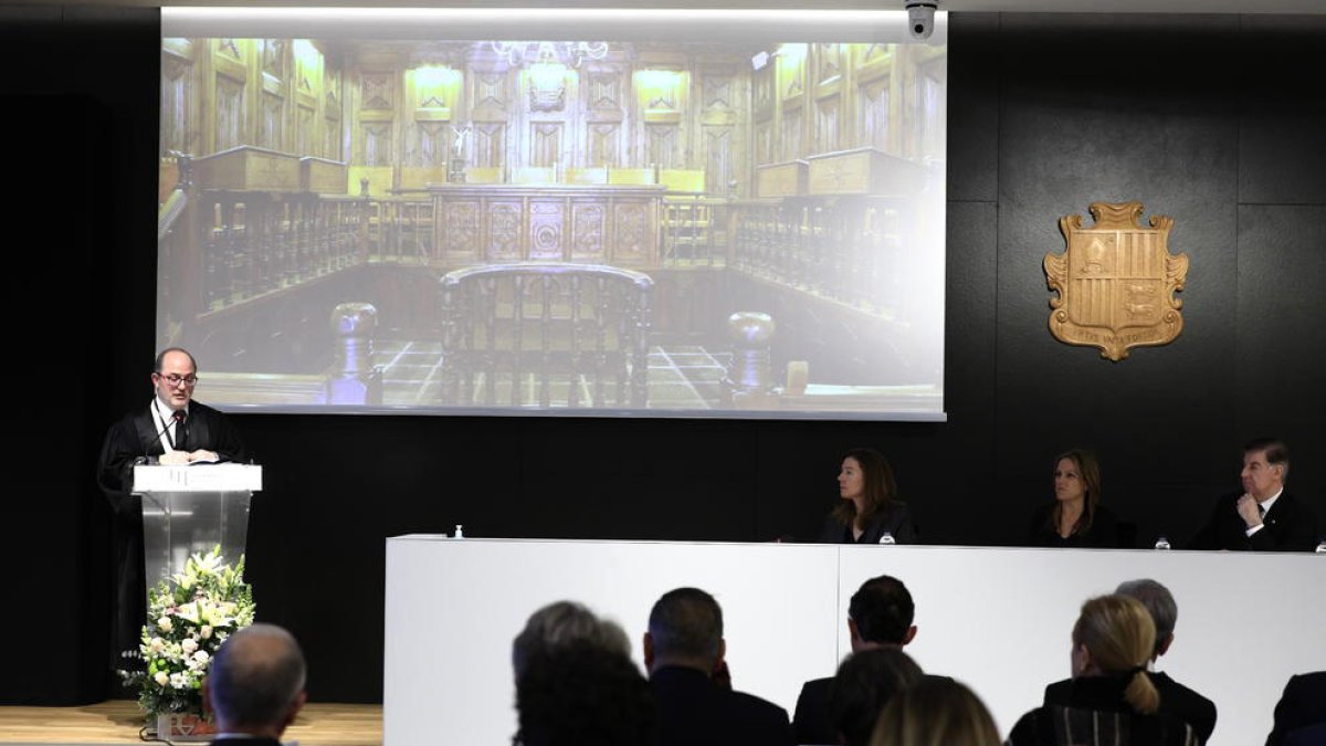 Un moment de l'acte d'obertura de l'any judicial.