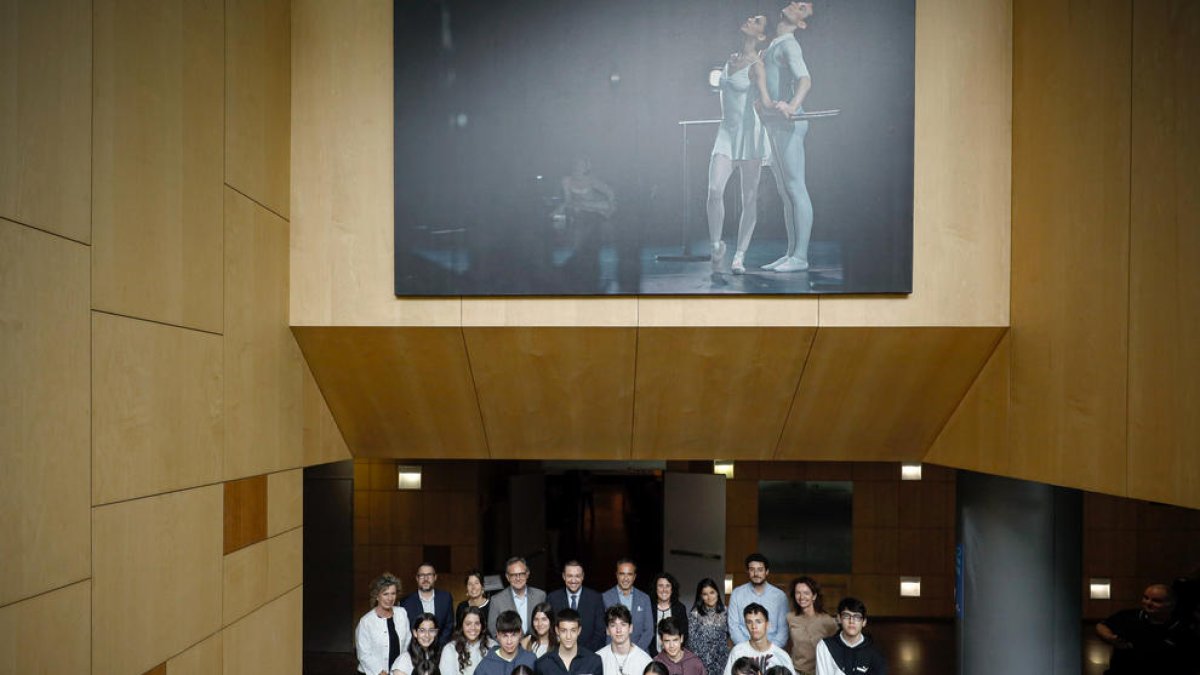 Els joves que van presentar els projectes.