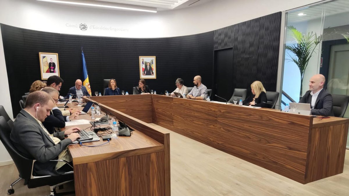 Sessió de consell de comú d'ahir.
