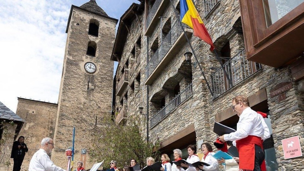 Cantada de caramelles a Ordino