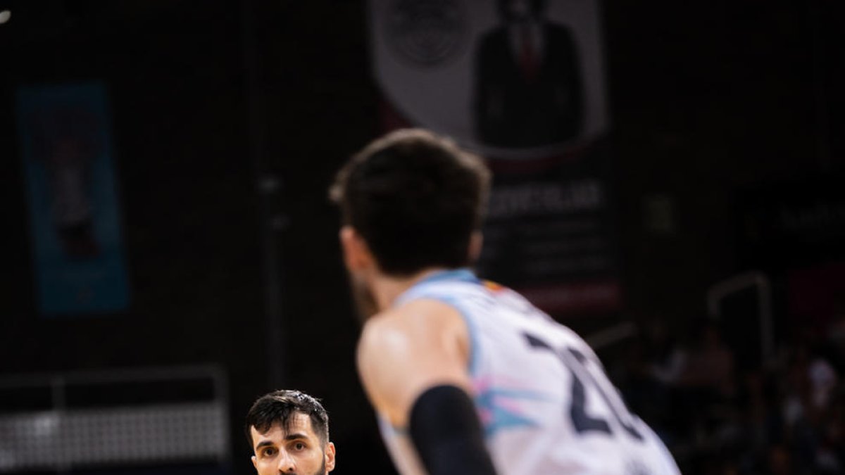 MIhajlo Andric, el millor jugador del partit a les files del MoraBanc.