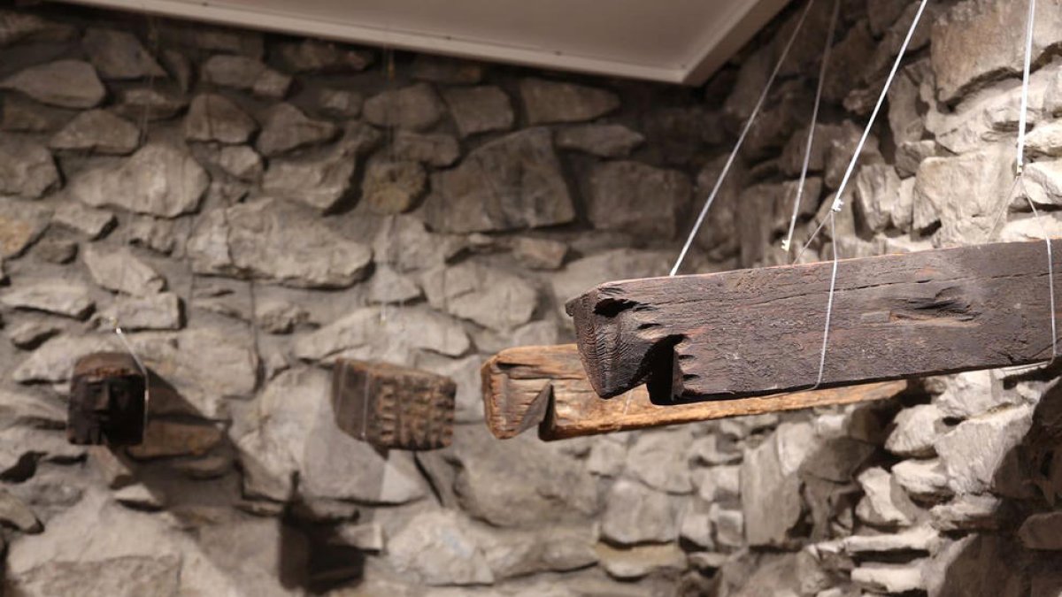 Els caps de biga de fusta.