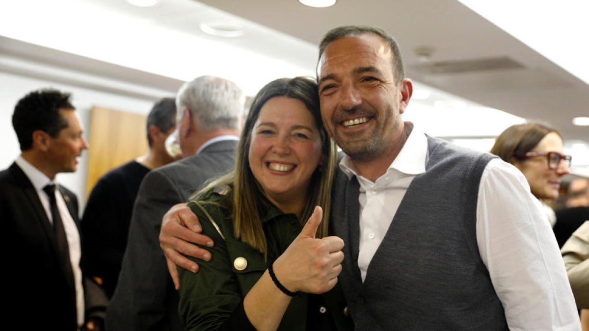 Martisella i Torres celebren la victòria del passat 2 d'abril.