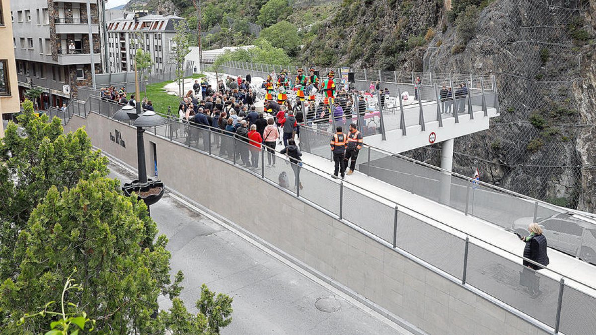 Inauguració de la plaça Rocacorba, el maig d'aquest any.