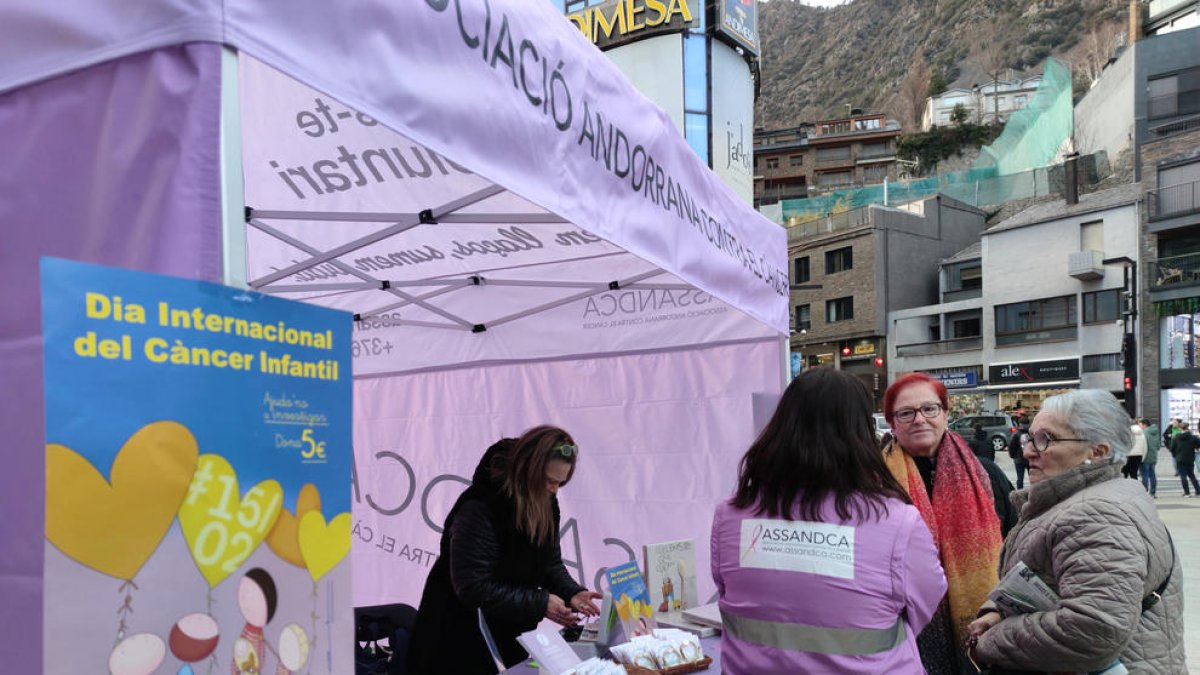 L'estand d'Assandca, ahir.