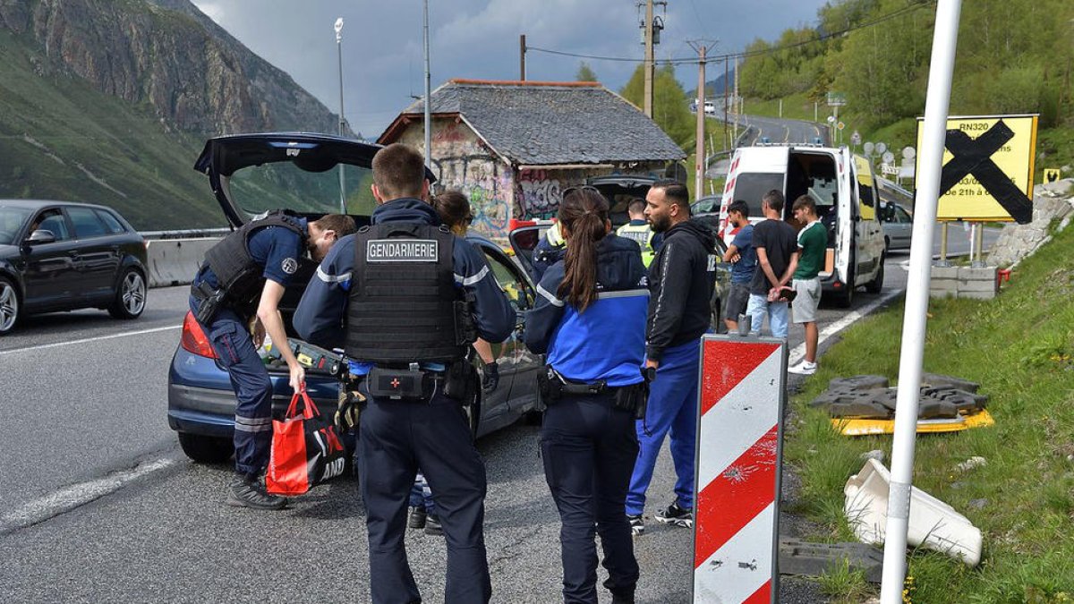 Un dels controls prop de l'Ospitalet.