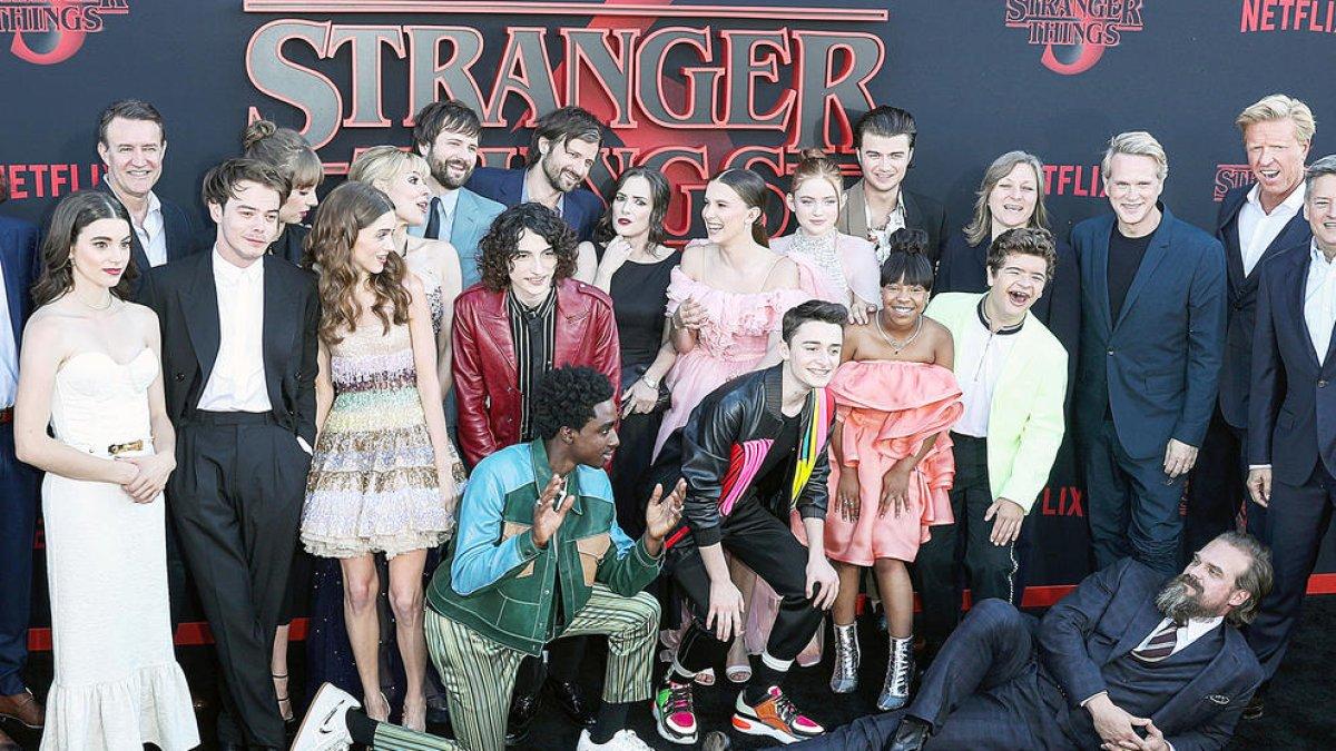 L'equip artístic de 'Stranger Things', en una imatge d'arxiu.