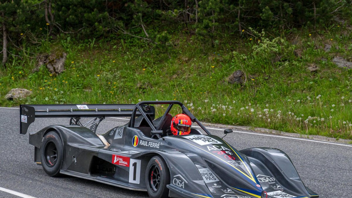 Raül Ferré, durant una de les curses.