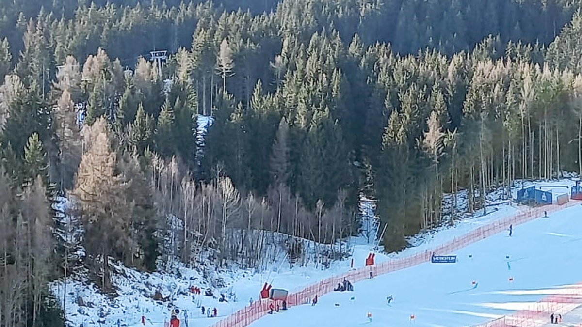 Joan Verdú, després de no completar el gegant a Courchevel Méribel.