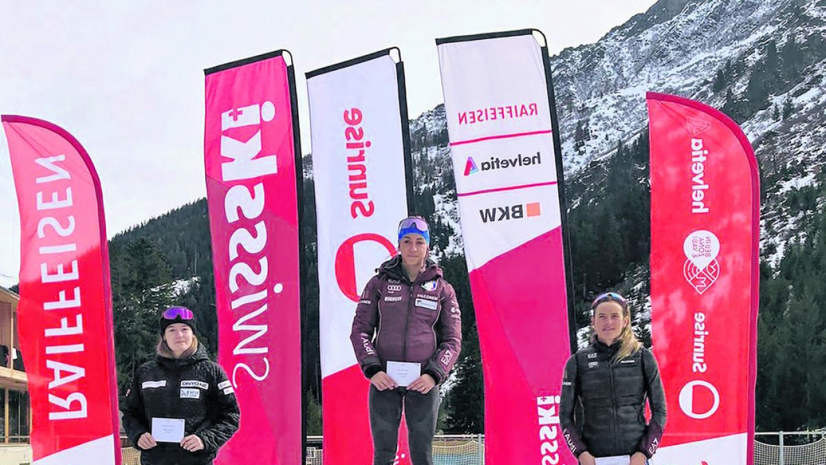 Gina del Rio, a la dreta, a la cursa d'ahir.