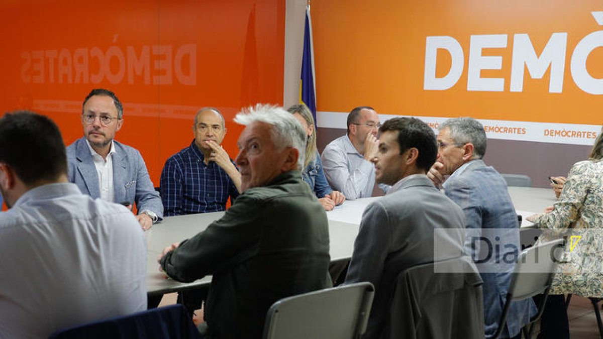 La reunió de l'executiva que va tenir lloc ahir al vespre a la seu de Demòcrates.