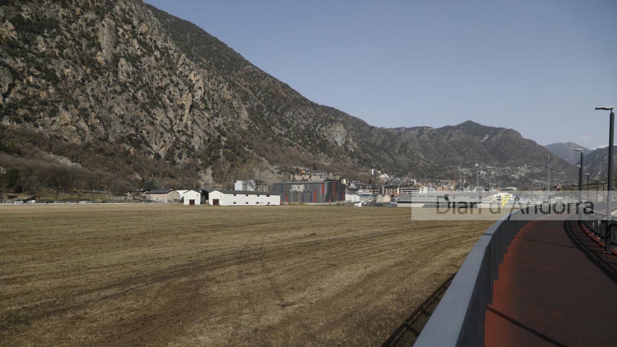 El terreny on l'FC Andorra planteja projectar el nou estadi.