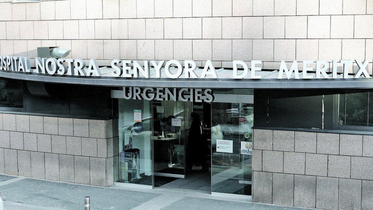L'entrada a l'àrea d'urgències de l'hospital.