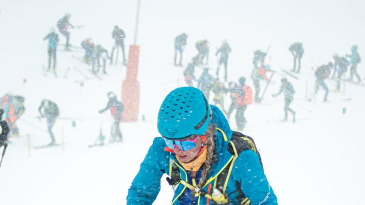 Lea Anción, Esquiadora de muntanya