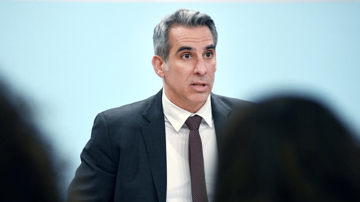 El ministre de Finances i portaveu del Govern en funcions, Cesar Marquina.