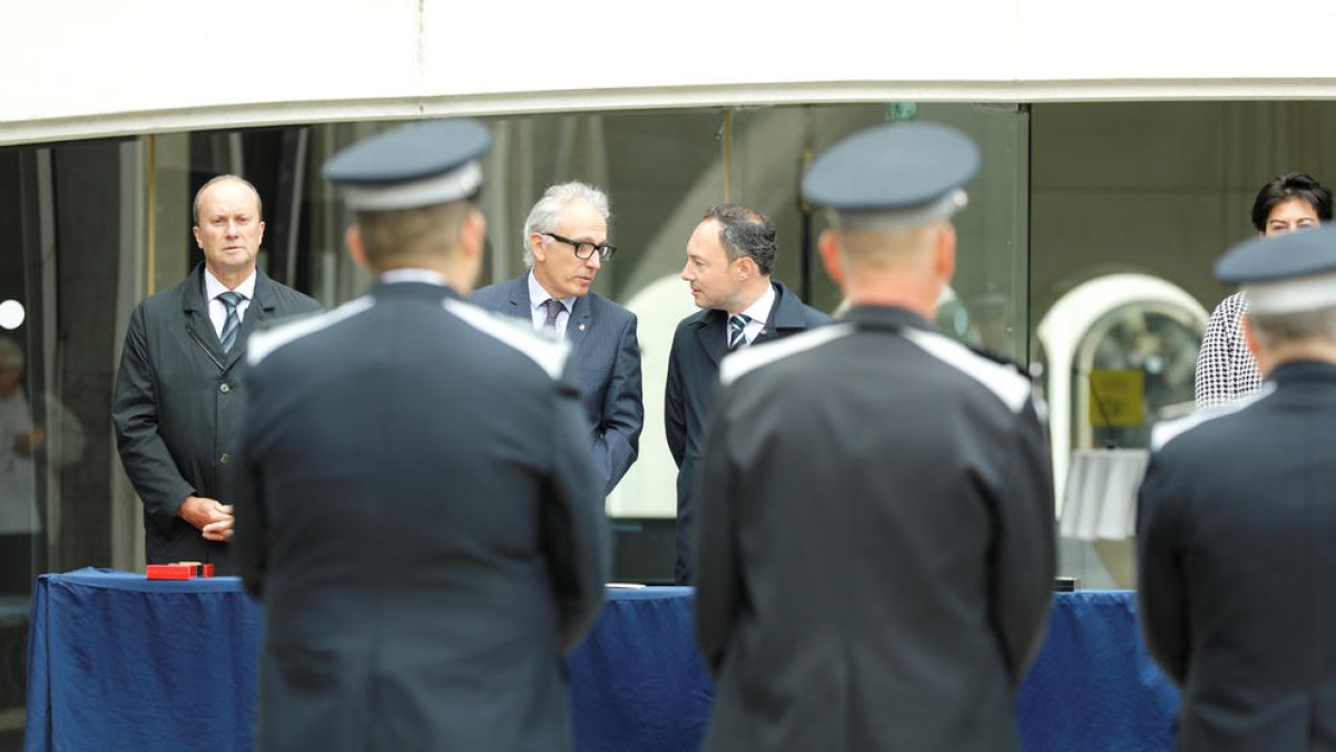 Celebració de la diada dels agents de circulació a Meritxell l'any passat.