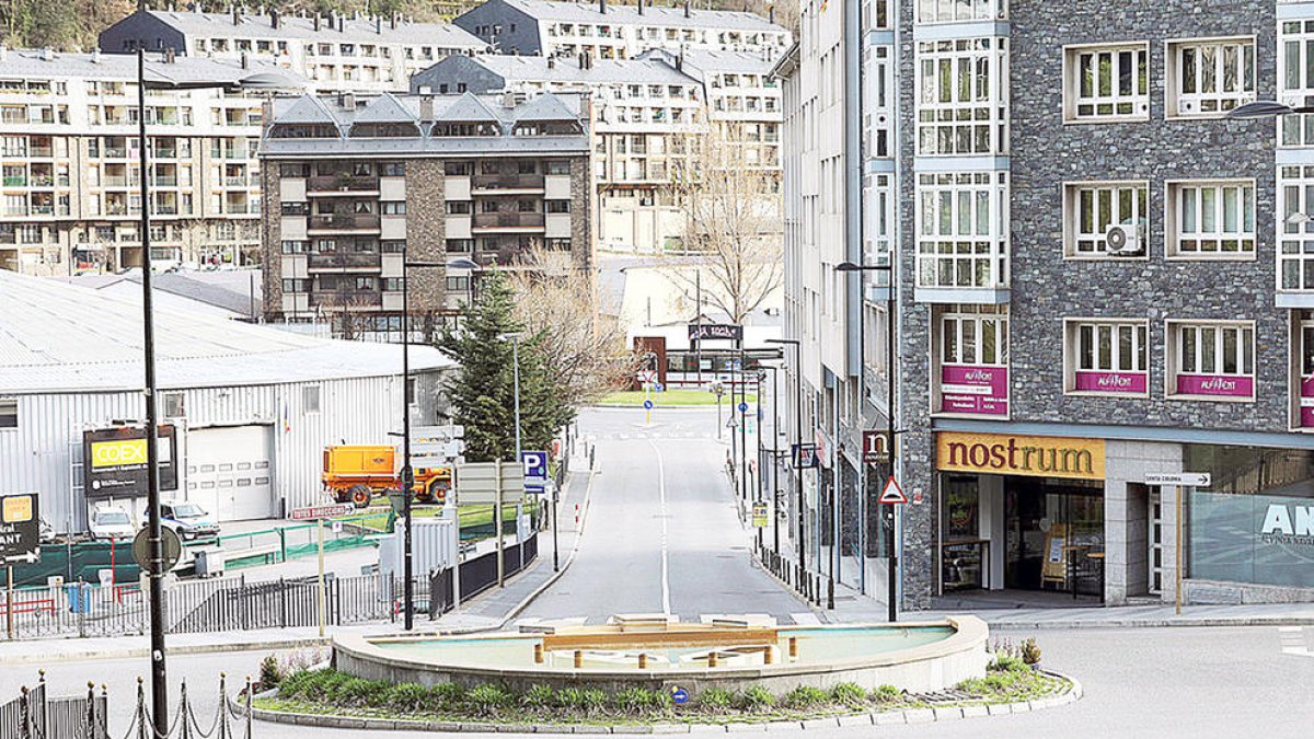 El carrer Doctor Vilanova d'Andorra la Vella.
