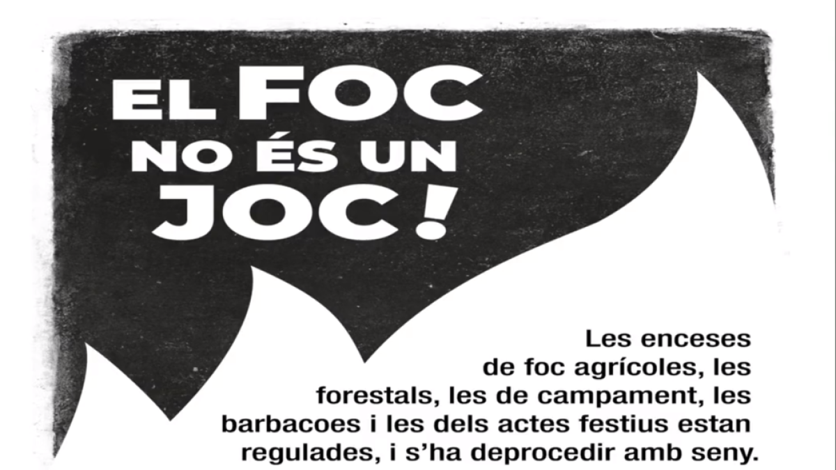 Inici de la campanya 'El foc no és un joc'