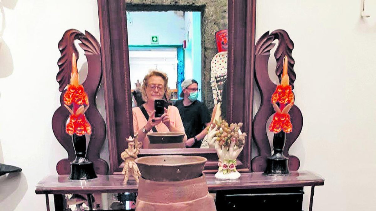 Ronchera amb l'urna de les cendres de Frida Kahlo