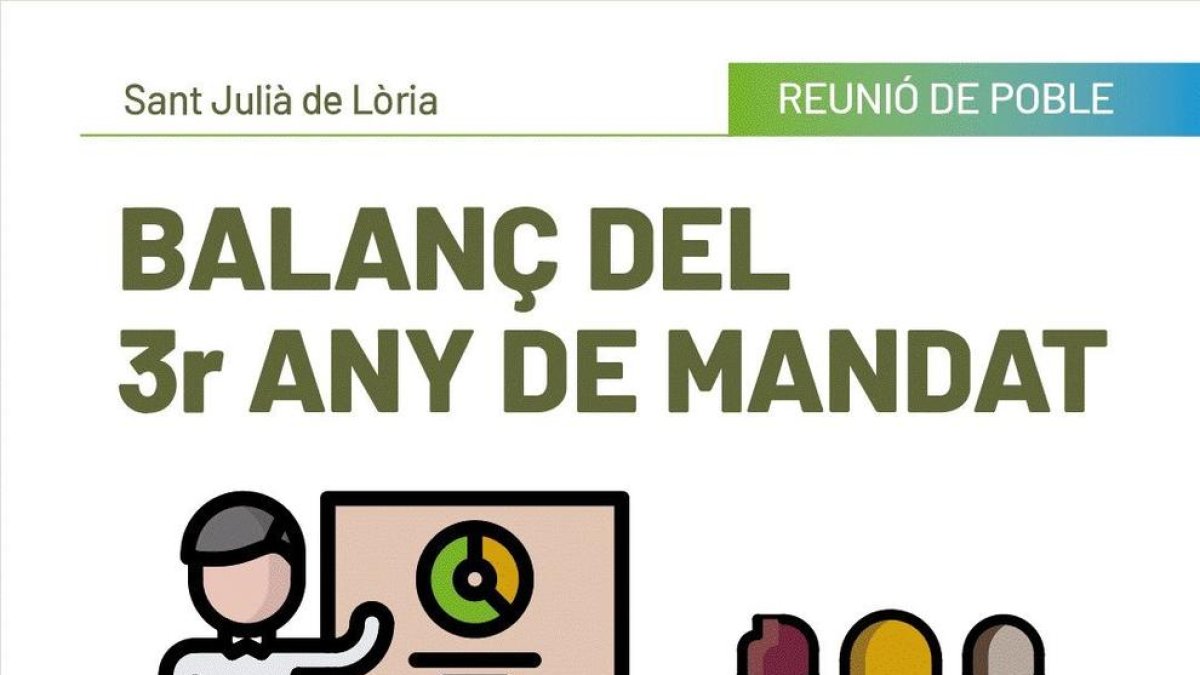 Convocatòria de la reunió amb els ciutadans a Sant Julià