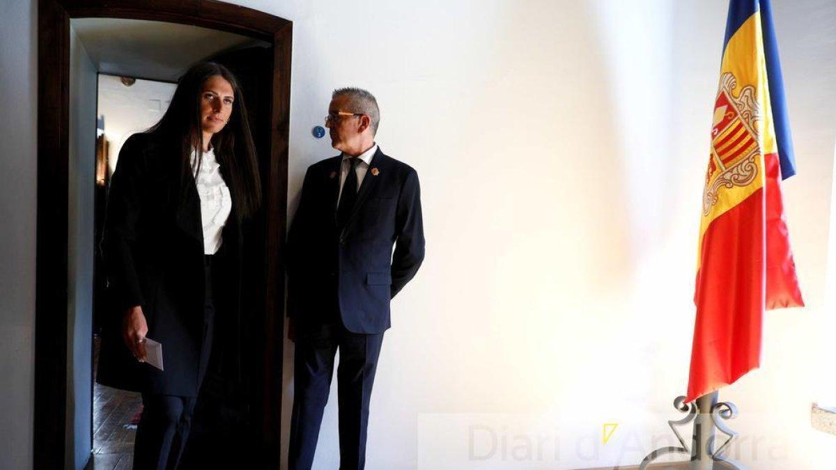 Noemi Amador el dia de jurament del càrrec a Casa de la Vall