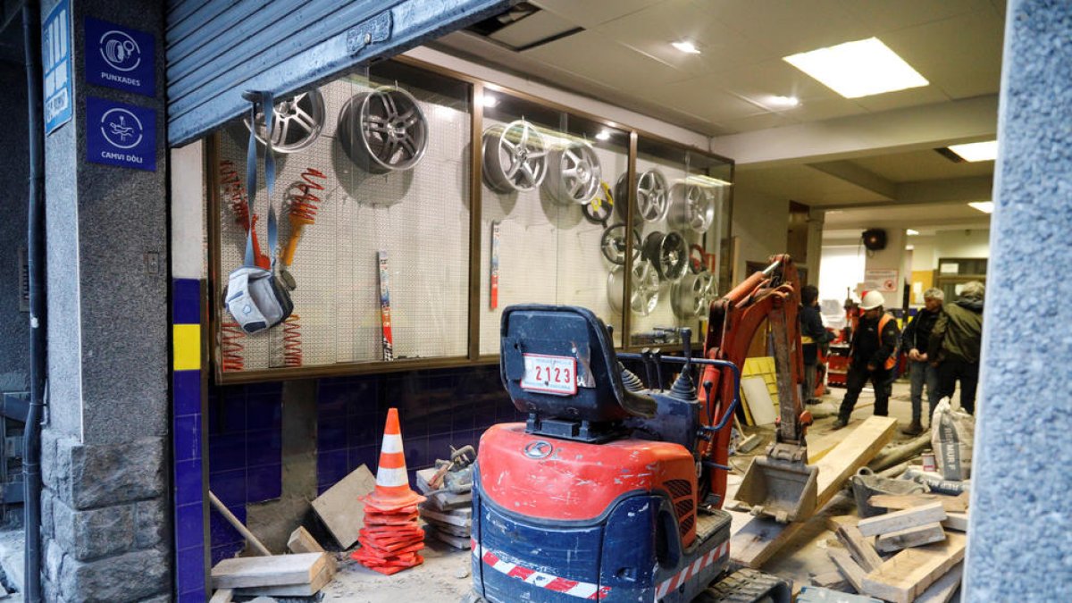 L'estat actual de les obres de rehabilitació.