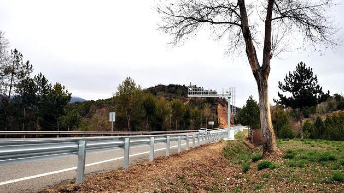 El radar de tram de la C-14 a Bassella.