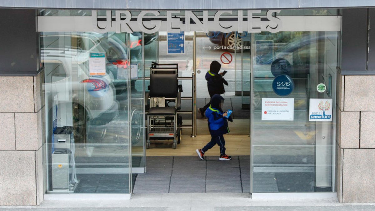 L'entrada al servei d'urgències.