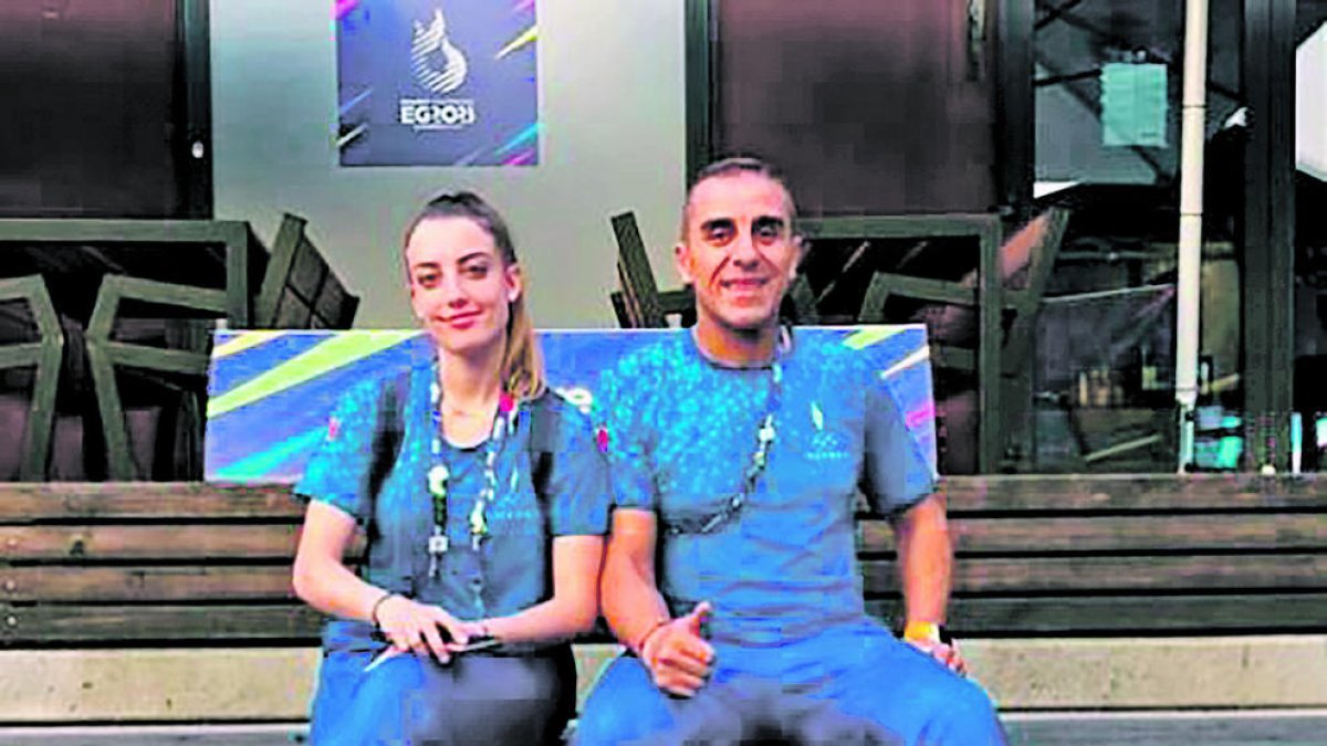 Naiara Liñán va ser la banderera d'Andorra.
