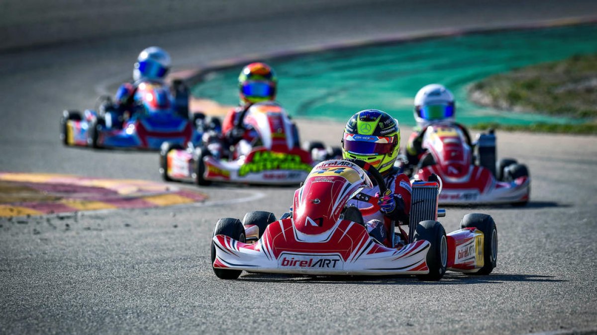 Tony Cachafeiro, durant una de les curses.