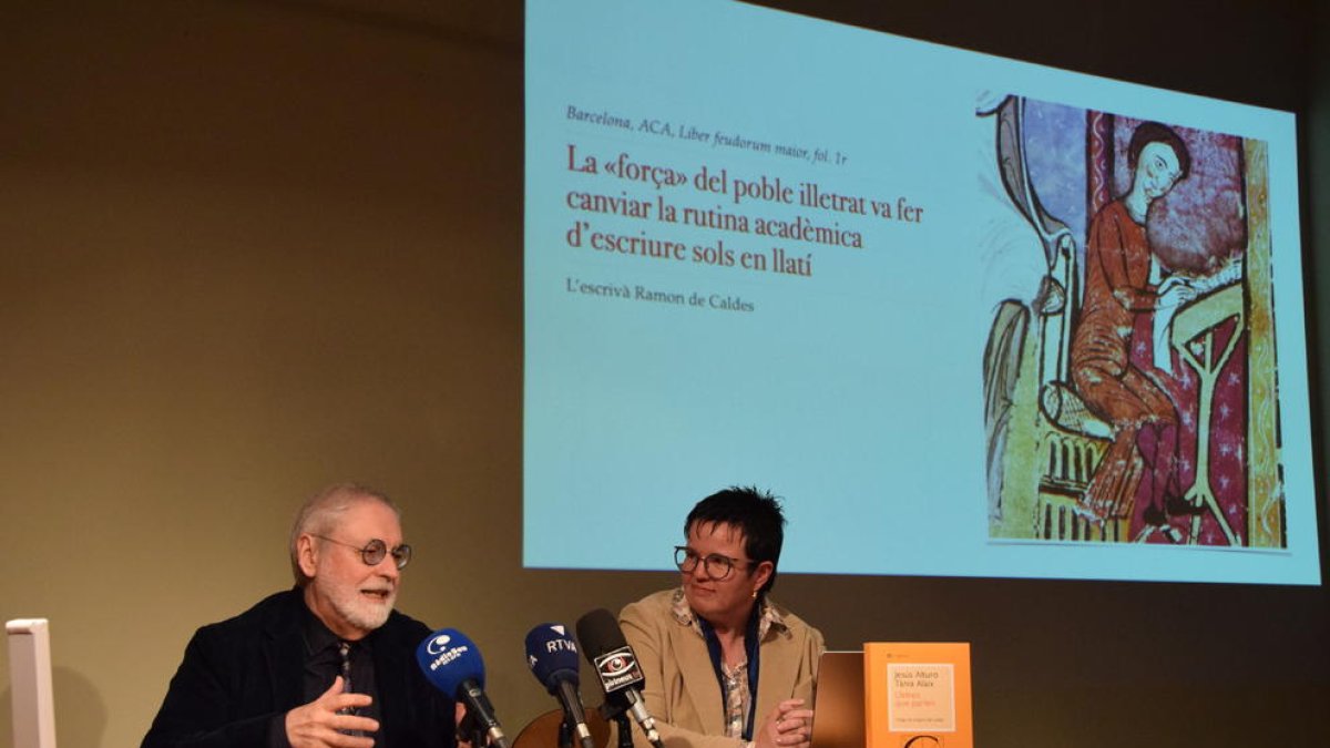 Jesús Alturo i Tània Alaix van presentar ahir la investigació a La Seu