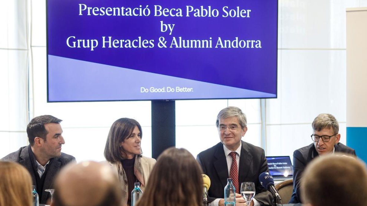 Presentació de la beca Pablo Soler del grup Heracles i Esade aquest migdia