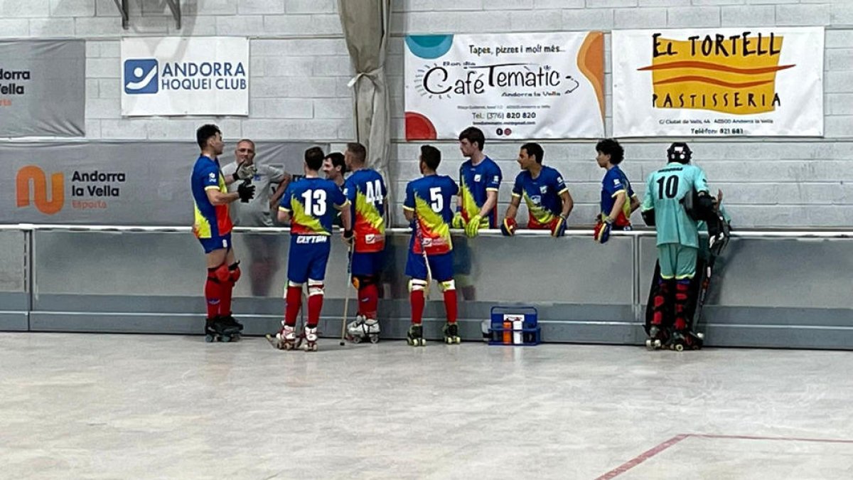 Un instant del partit.