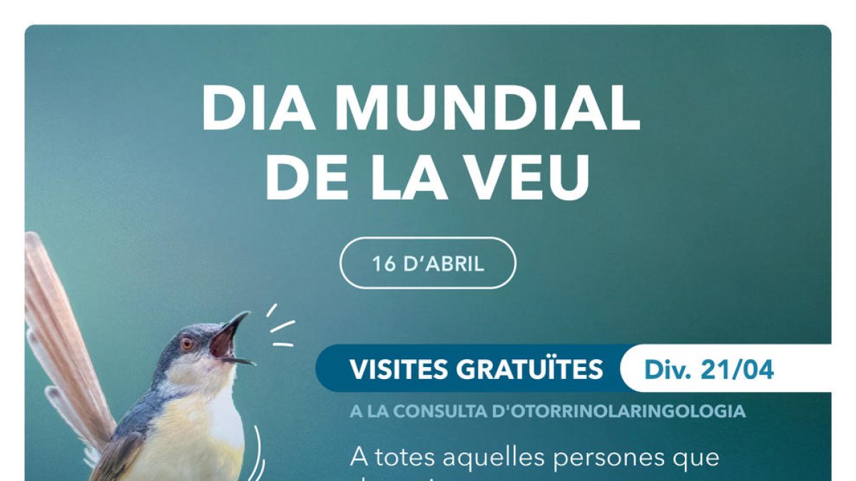 Visites d'Otorrinolaringologia gratuïtes el divendres