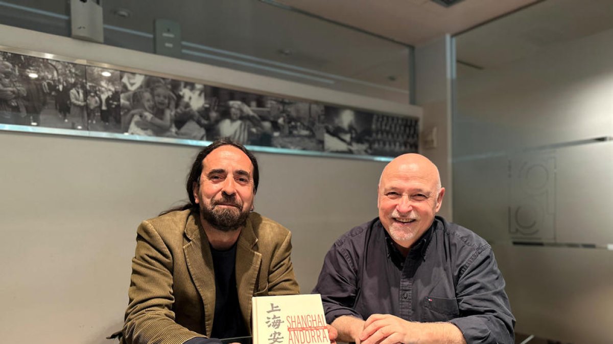 Txema Díaz-Torrent i Joan Peruga, autors de Shanghai Andorra'.