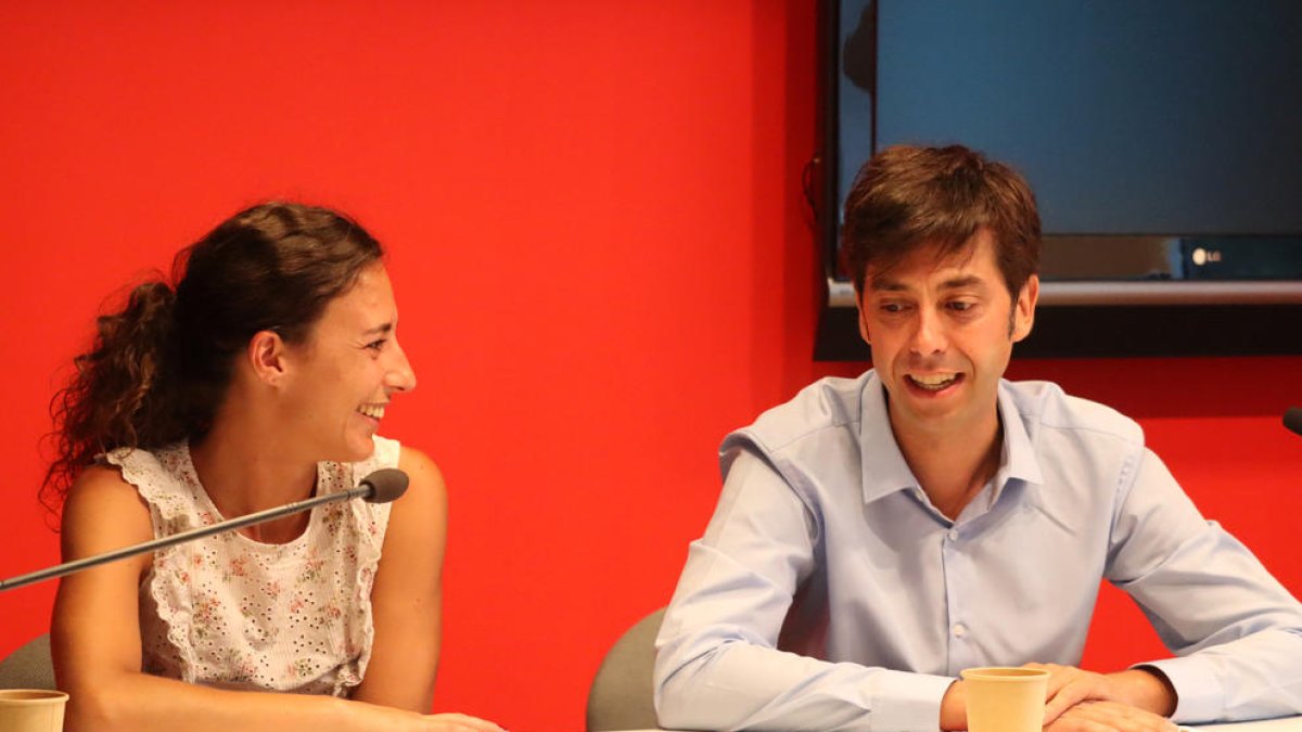 Nazzaro i González durant la roda de premsa.