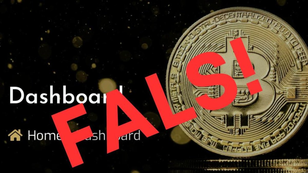 Un dels anuncis d'una web falsa per estafar inversors amb criptomonedes