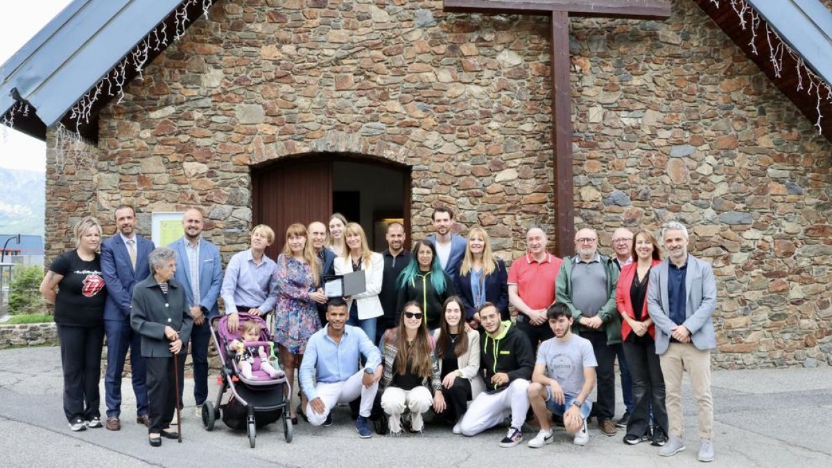 Homenatge a Salvador Caceres com a pioner de la festa major del Pas de la Casa