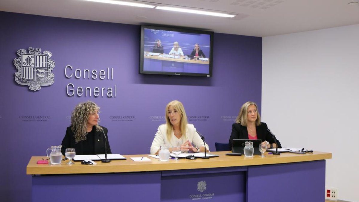 Carol Puig, Sandra Codina i Maria Àngels Ache han presentat el projecte Consell Obert