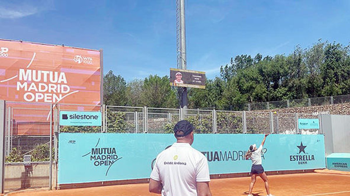 Vicky, entrenant a Madrid.
