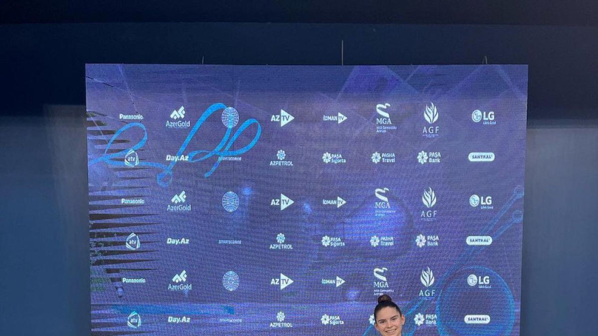 Berta Miquel, a Bakú.